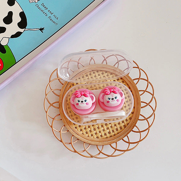 Duffy and Friends Design Mini Travel Lens Case with lens inserter and tweezer in ShellieMay Design