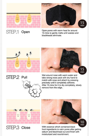 Holika Holika Pig Clear Blackhead 3-Step Kit Strong(Nose Strip)