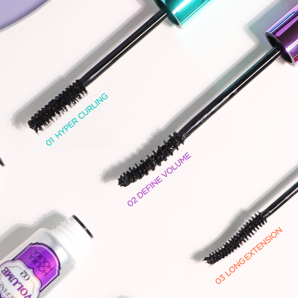 Offer 3 types of different mascara.   