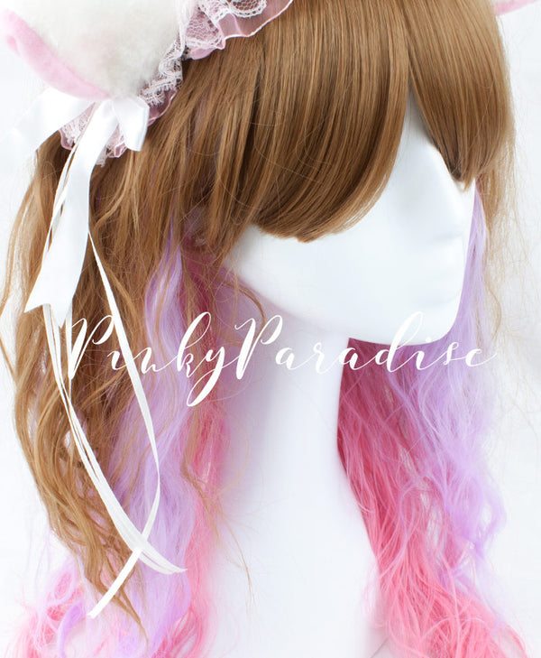 Dark Blonde 3 Tone Long Wavy 70cm