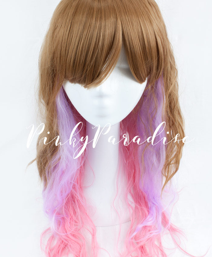 Dark Blonde 3 Tone Long Wavy 70cm