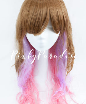 Dark Blonde 3 Tone Long Wavy 70cm