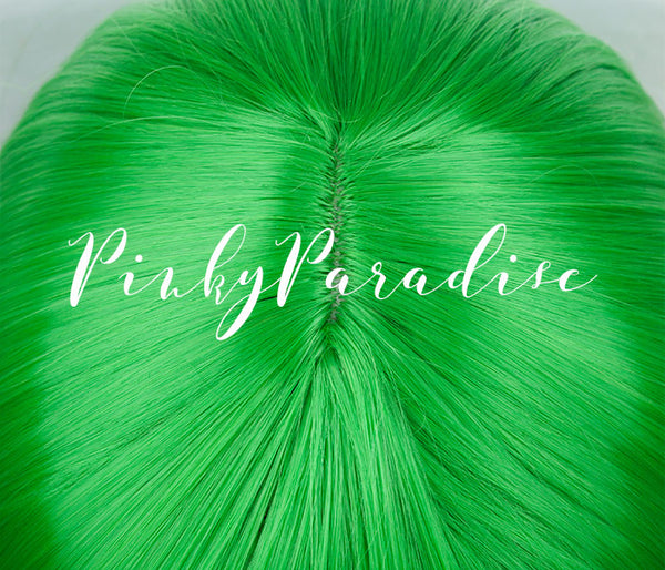 Neon Green Long Straight 70cm