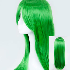 Neon Green Long Straight 70cm