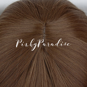 Taupe Brown Long Curly 70cm