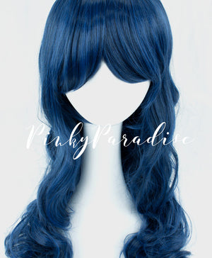 Navy Blue Wavy 65cm