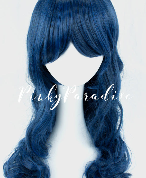 Navy Blue Wavy 65cm