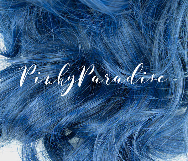 Navy Blue Wavy 65cm