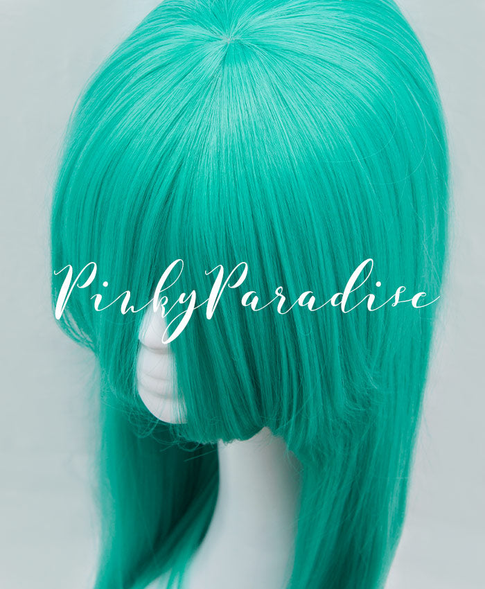 Green Teal Long Straight 90cm