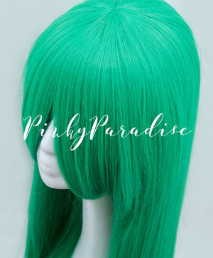 Bright Green Long Straight 90cm