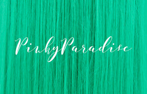 Bright Green Long Straight 90cm