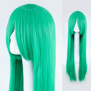 Bright Green Long Straight 90cm