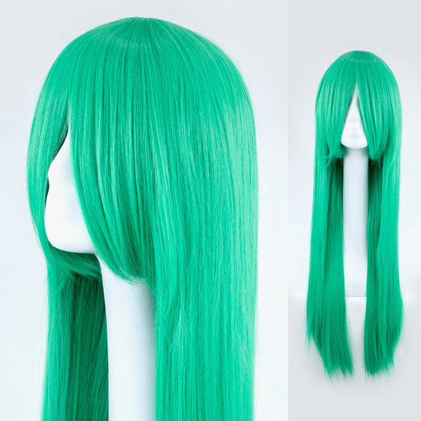 Bright Green Long Straight 90cm