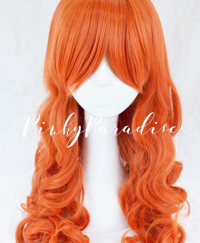 Flame Red Long Wavy 70cm
