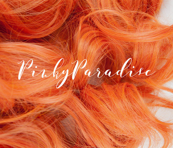 火焰红色长波浪70cm