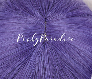 Indigo Violet Long Curly 70cm