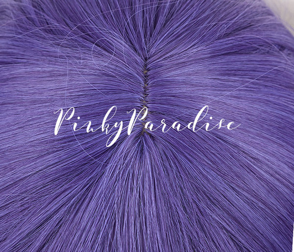 Indigo Violet Long Curly 70cm