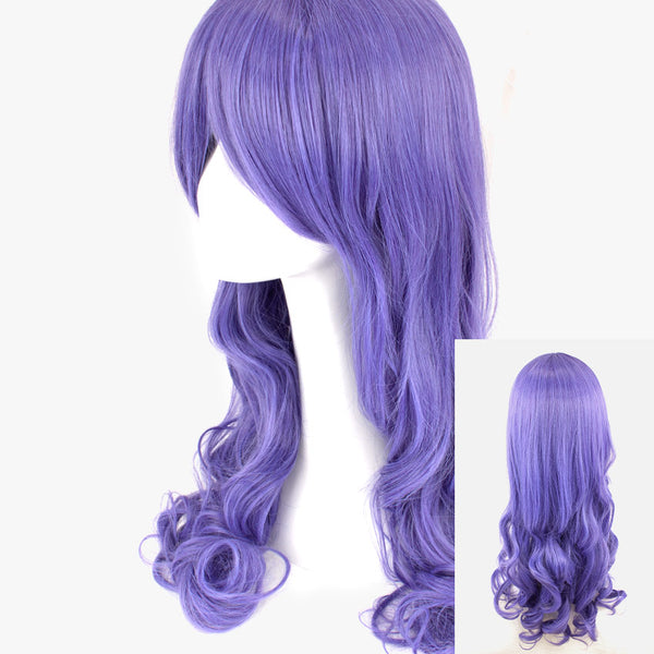 Indigo Violet Long Curly 70cm