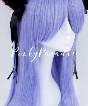 Ametystowy fioletowy długi prosty 70 cm