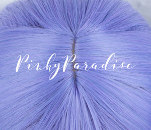 Ametystowy fioletowy długi prosty 70 cm