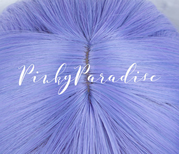 Ametystowy fioletowy długi prosty 70 cm