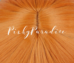 Tangerine Orange Long Curly 75cm