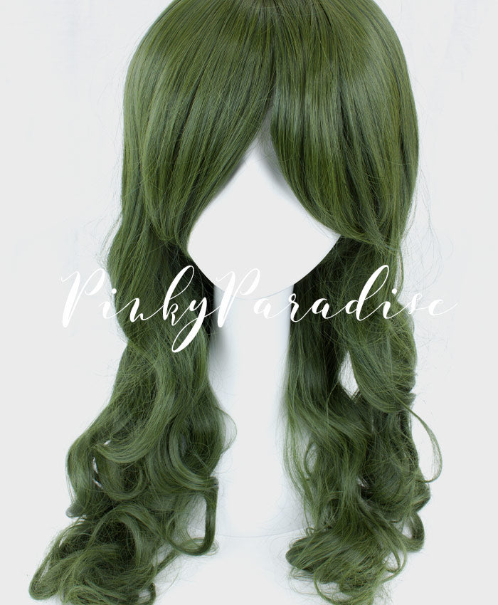 Forest Green Long Wavy 65cm