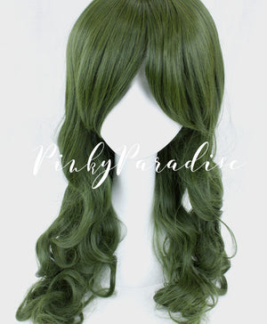Forest Green Long Wavy 65cm