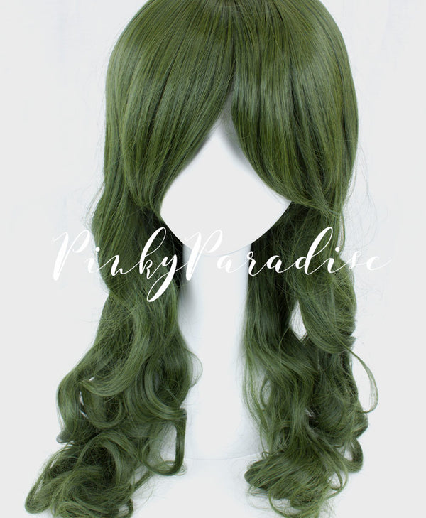 Forest Green Long Wavy 65cm