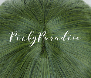 Forest Green Long Wavy 65cm