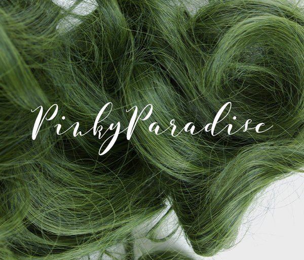Forest Green Long Wavy 65cm