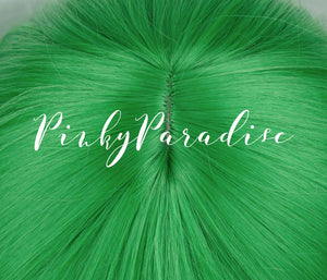 Bright Green Long Curly 65cm