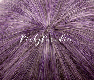 Fancy Mix Violet Medium Curly 55cm