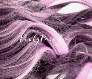 Fancy Mix Violet Medium Curly 55cm