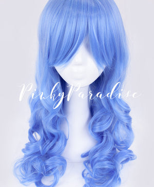 Purple Blue Long Wavy 65cm