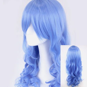 Purple Blue Long Wavy 65cm