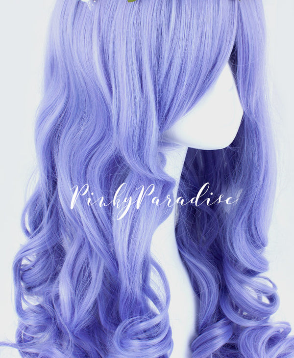 紫藤紫色长卷发 65厘米