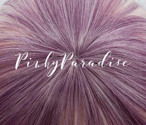 Two Tone Maroon Red/Blonde Medium Wavy 55cm