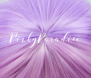 Purple Pink Ombre Medium Wavy 50cm