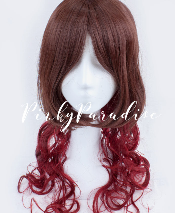 Brown/Red Bottom Long Wavy 70cm