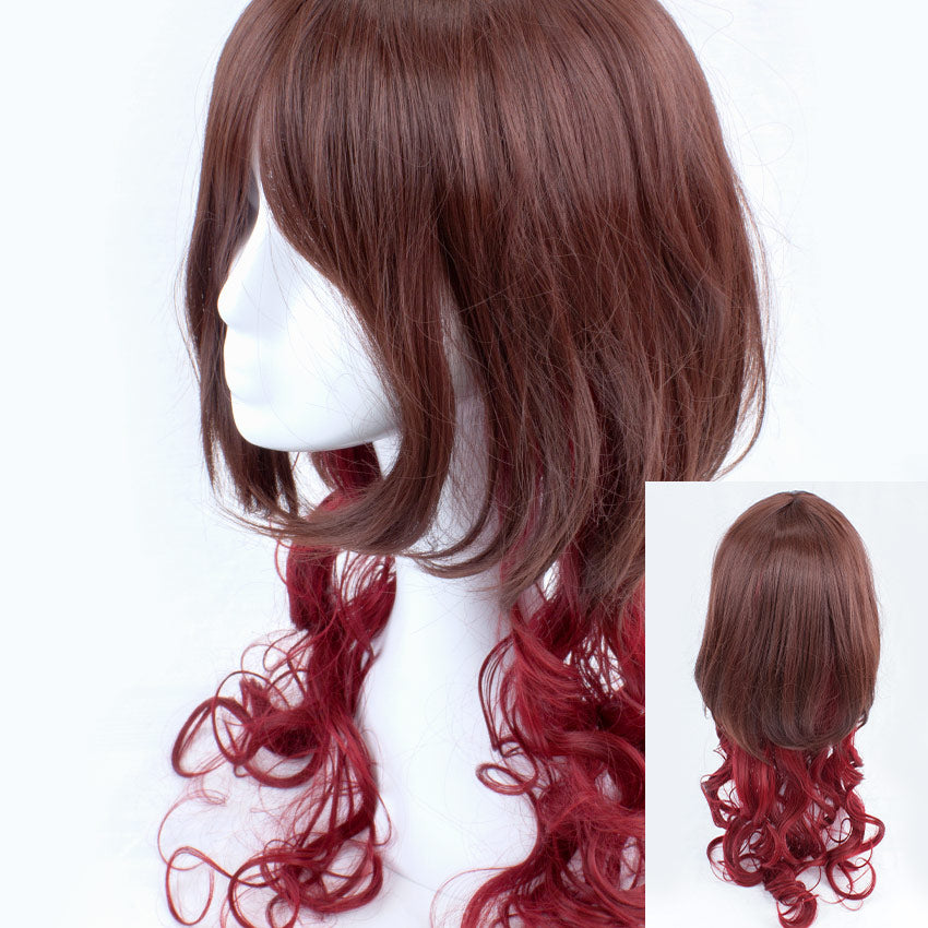 Brown/Red Bottom Long Wavy 70cm