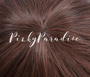 Ciemnobrązowy bob krótki 25 cm