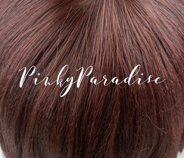 Ciemnobrązowy bob krótki 25 cm