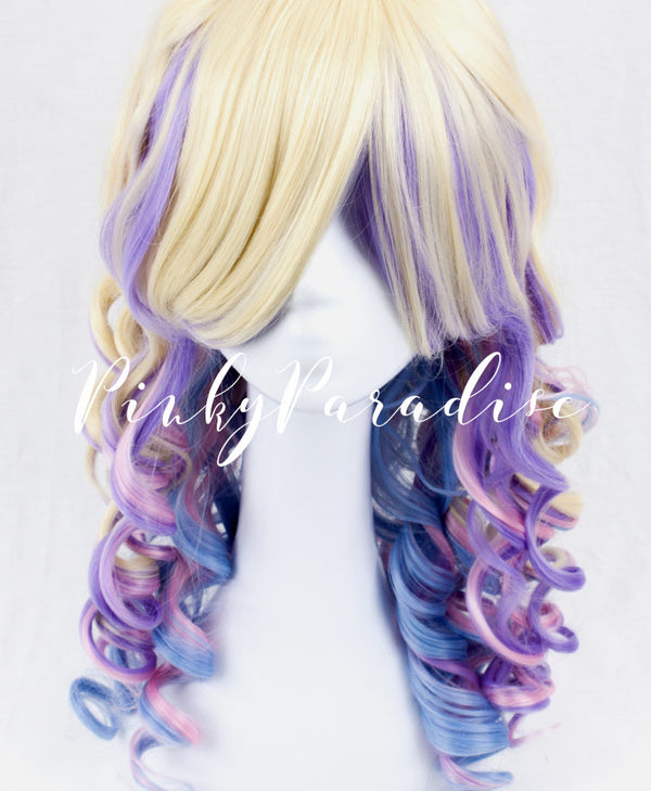 Pastel Rainbow Curly 60cm