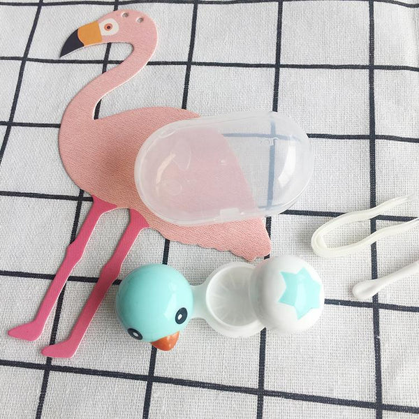 小鸭隐形眼镜伴侣盒套装