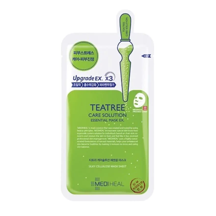 MEDIHEAL TEATREE CARE SOLUTION 80枚入り MEDIHEAL ティーツリーケアソリューションエッセンシャルマスク EX