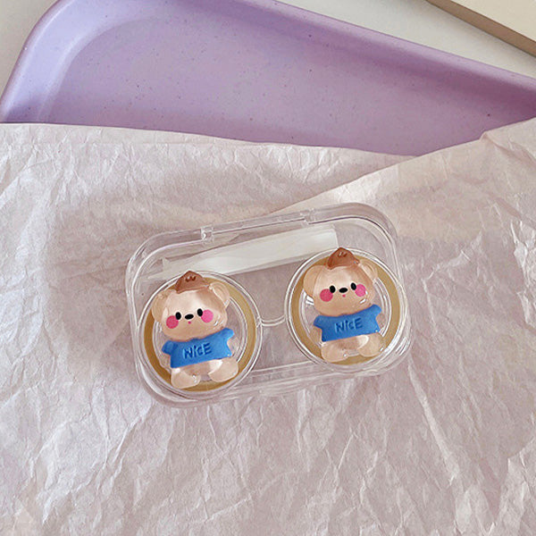 Yellow bear travel lens case.