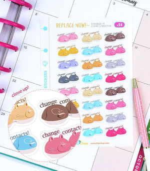 Pegatinas para estuches de lentes de animales 