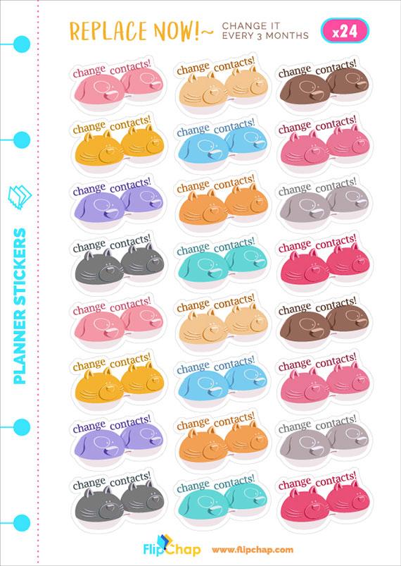 Pegatinas para estuches de lentes de animales 