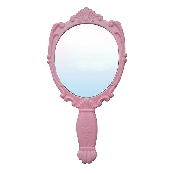 Ręczne lusterko w stylu Anny Sui Różowe